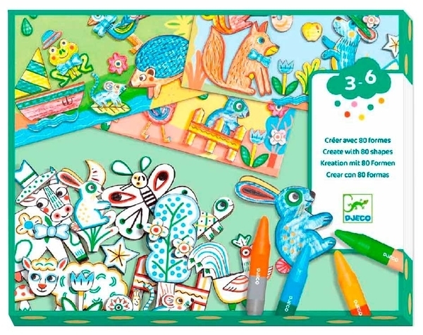 Набор для творчества Djeco Мир для создания животных (DJ08997) - Pampik