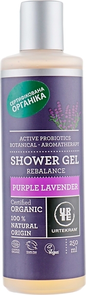 Органічний гель для душу Urtekram Заспокійлива Лаванда, 200 мл - Pampik