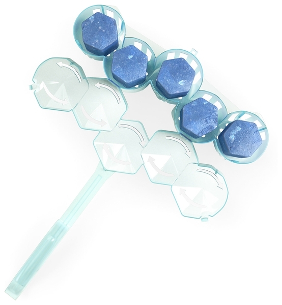 Туалетний блок для унітазу Domestos Power 5 Свіжість океану, 5х55 г - Pampik - 3