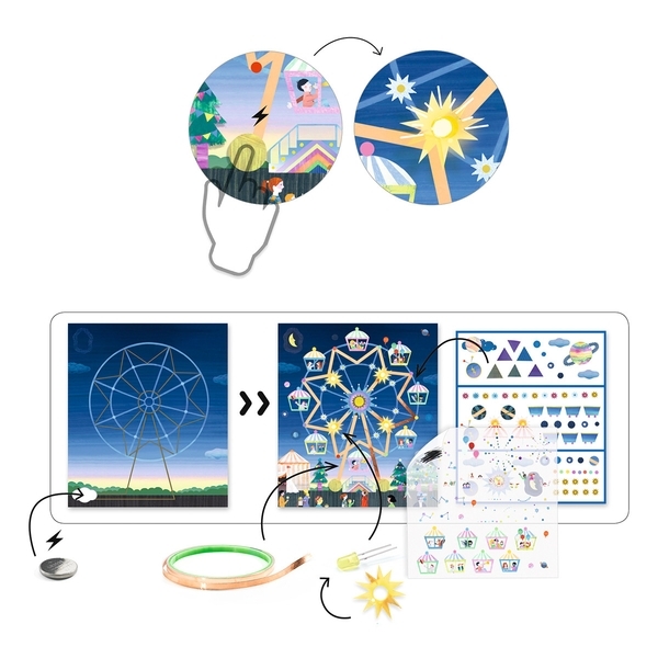 Набір для творчості Djeco Фабрика мистецтва Колесо огляду (DJ09311) - Pampik - 2