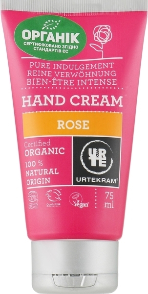 Органічний крем для рук Urtekram Троянда, 75 мл - Pampik