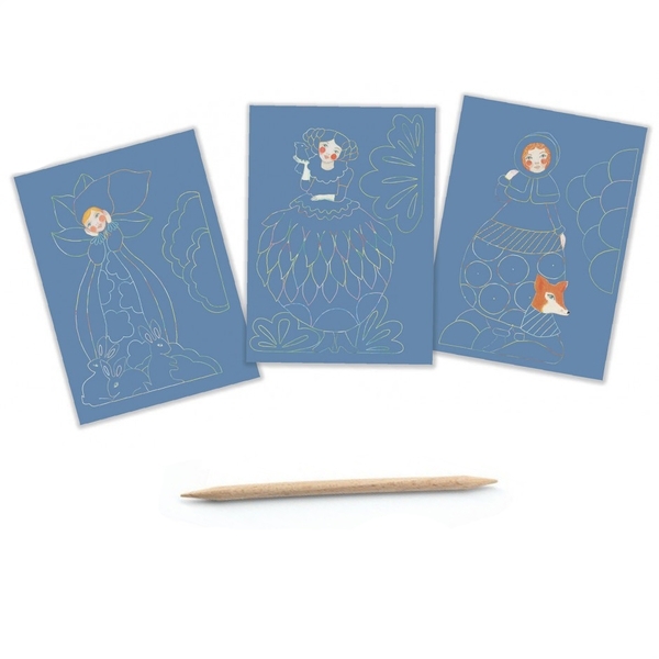 Набір для скретчингу Djeco Вишукані сукні (DJ09707) - Pampik - 3