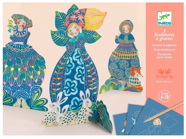 Набір для скретчингу Djeco Вишукані сукні (DJ09707) - Pampik