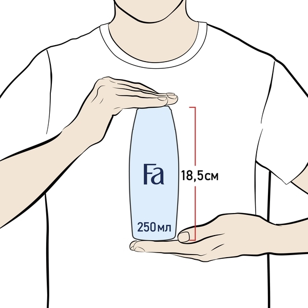 Гель для душа Fa Men Полінезійські елементи Тропічний шторм, 250 мл - Pampik - 6
