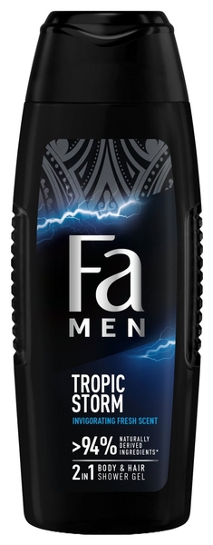 Гель для душа Fa Men Полінезійські елементи Тропічний шторм, 250 мл - Pampik