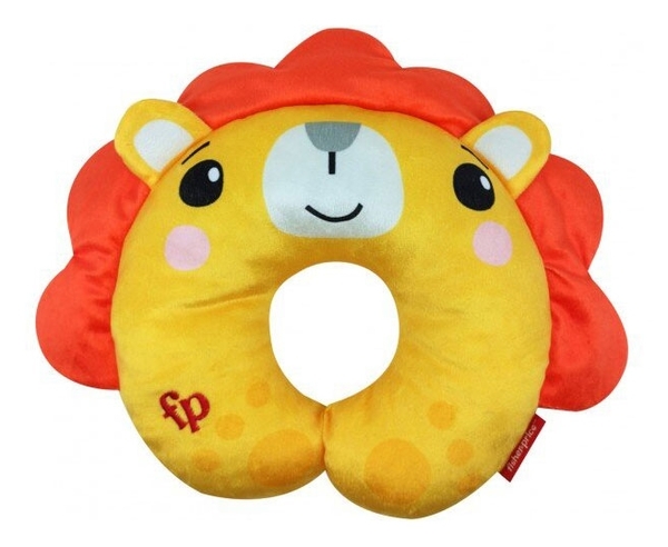 Подушка-іграшка Fisher-Price Левеня для подорожей (FP-NP005) - Pampik