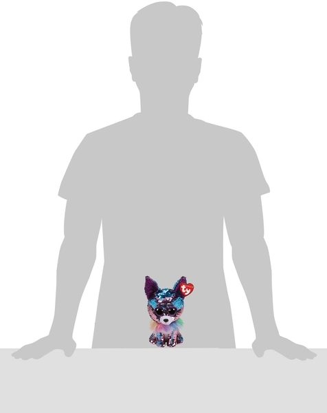 Мягкая игрушка TY Flippables Чихуахуа Yappy, 15 см, фиолетовый (36268) - Pampik - 4