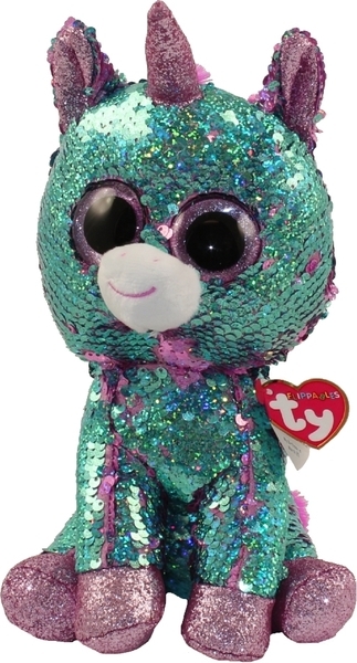 Мягкая игрушка TY Flippables Единорог Celeste, 25 см, зеленый (36798) - Pampik - 2