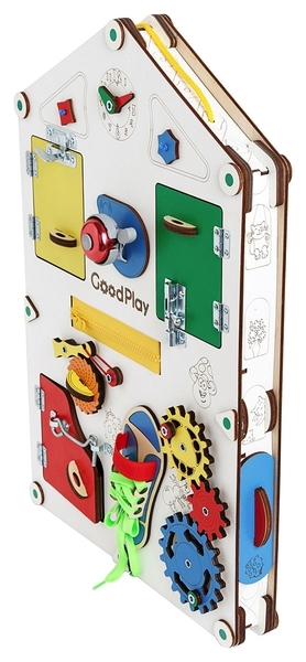 Розвиваюча дошка-будиночок GoodPlay, 56х38х6 см (D008) - Pampik - 5