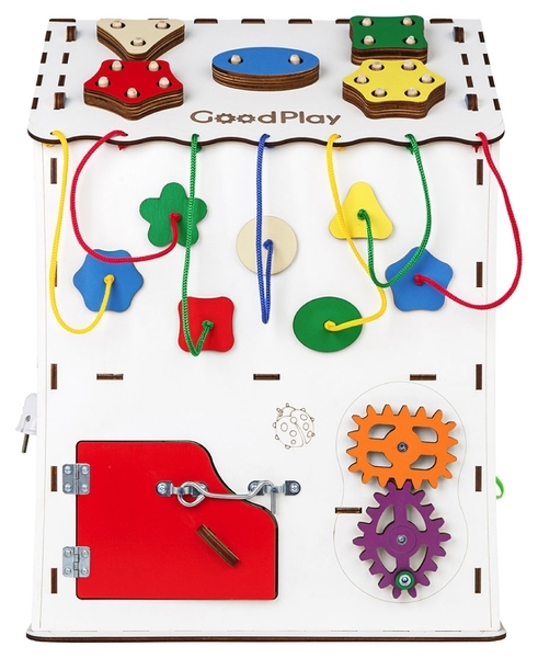 Великий розвиваючий центр GoodPlay Бізідом, з підсвічуванням, 50х35х35 см (B009) - Pampik - 5