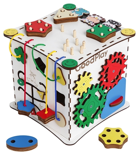 Розвиваючий кубик GoodPlay, 25х25х25 см (K008) - Pampik - 9