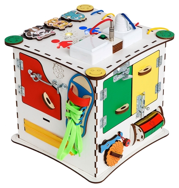 Розвиваючий кубик GoodPlay, з підсвічуванням, 25х25х25 см (K009) - Pampik - 5