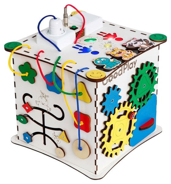 Розвиваючий кубик GoodPlay, з підсвічуванням, 25х25х25 см (K009) - Pampik