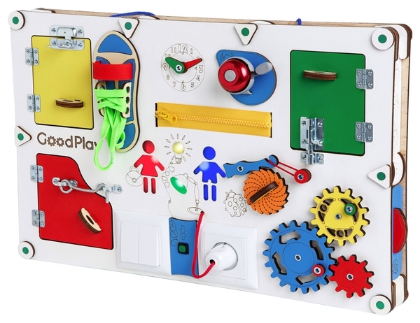 Развивающая доска GoodPlay, с подсветкой, 56х38х7 см (D007) - Pampik - 3