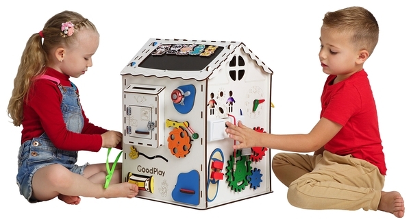 Великий розвиваючий центр GoodPlay Бізідом, з підсвічуванням, 50х35х35 см (B009) - Pampik - 10