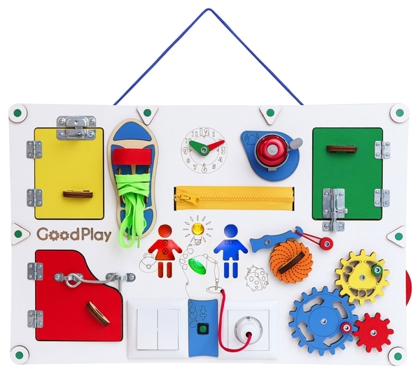 Развивающая доска GoodPlay, с подсветкой, 56х38х7 см (D007) - Pampik