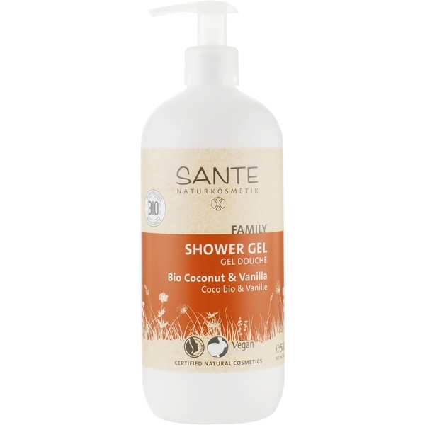 БІО-Гель для душу Sante Кокос і Ваніль, 500 мл - Pampik - 3
