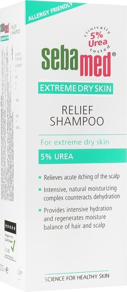 Шампунь для дуже сухого волосся Sebamed Relief Shampoo 5% Urea, 200 мл - Pampik - 2