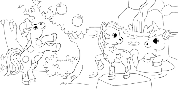 Нові водяні розмальовки: Єдинороги - Романова О. - Pampik - 2