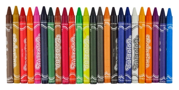 Кольорова крейда Colorino, воскові, 24 кольору (13895PTR) - Pampik - 2