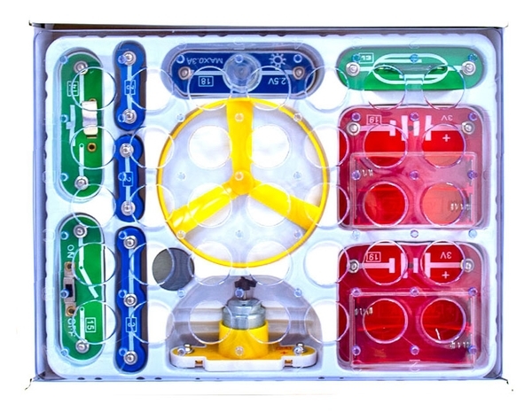 Конструктор Znatok Перші кроки в електроніці, 15 схем, набір А, укр. мова (REW-K060) - Pampik - 6