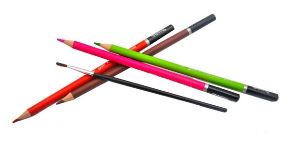 Карандаши акварельные Colorino Рremium Artist, с кисточкой, 12 цветов (65528PTR) - Pampik - 6