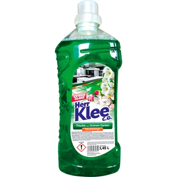 Рідина універсальна для миття підлоги Klee Frische von Grunen Garten, 1450 мл - Pampik