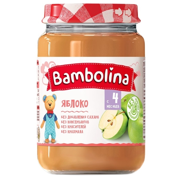 Пюре Bambolina Яблоко, 190 г - Pampik
