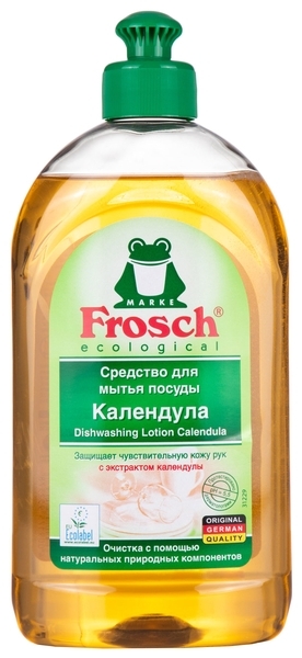 Бальзам для миття посуду Frosch Календула, 500 мл - Pampik