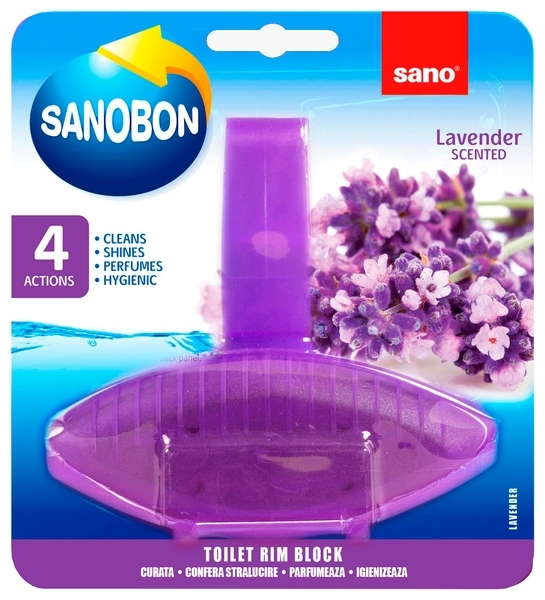 Туалетный блок Sano Лаванда, 55 г - Pampik