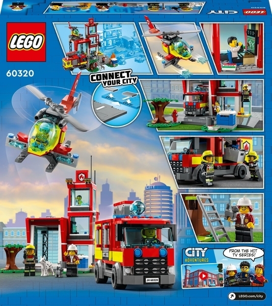 Конструктор LEGO City Пожежна частина, 540 деталей (60320) - Pampik - 5