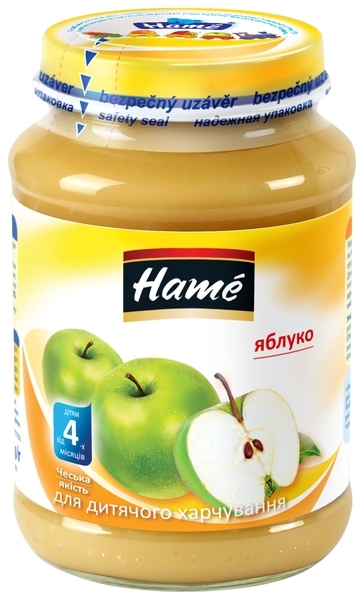 Фруктовое пюре Hame яблоко, 190 г - Pampik
