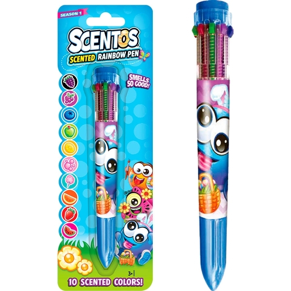 Багатобарвна ароматна кулькова ручка Scentos Великодні фарби, синій (11637-1) - Pampik