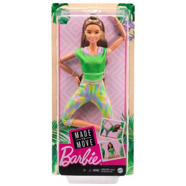 Лялька Barbie Рухайся як я Шатенка (GXF05) - Pampik