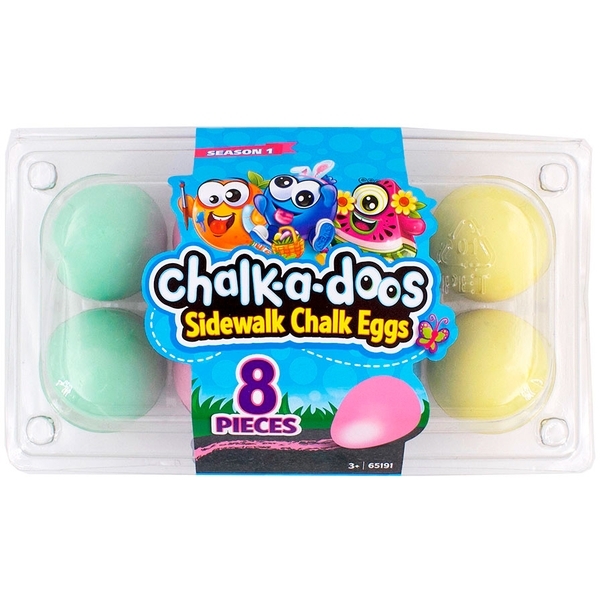 Набір кольорових крейд для малювання у формі яйця Scentos Весняні кольори, 8 шт. (11659) - Pampik