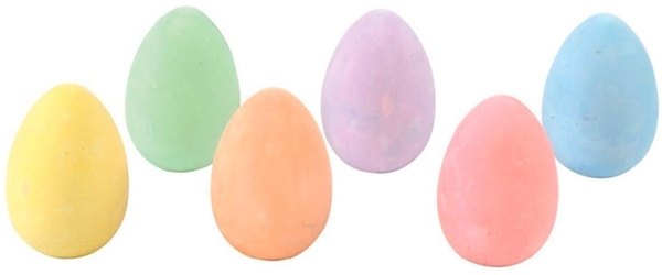 Набір кольорових крейд для малювання у формі яйця Scentos Весняні кольори, 8 шт. (11659) - Pampik - 3