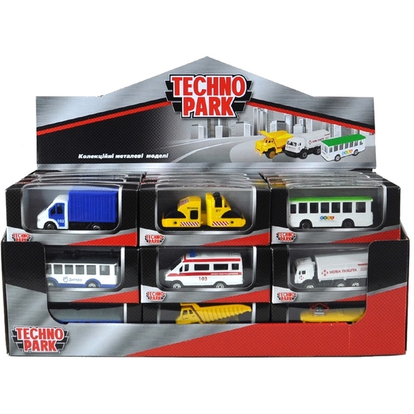 Міні-моделі Technopark транспорт та спец. машини в асортименті (SB-19-01-CDUN(CIS.21)) - Pampik
