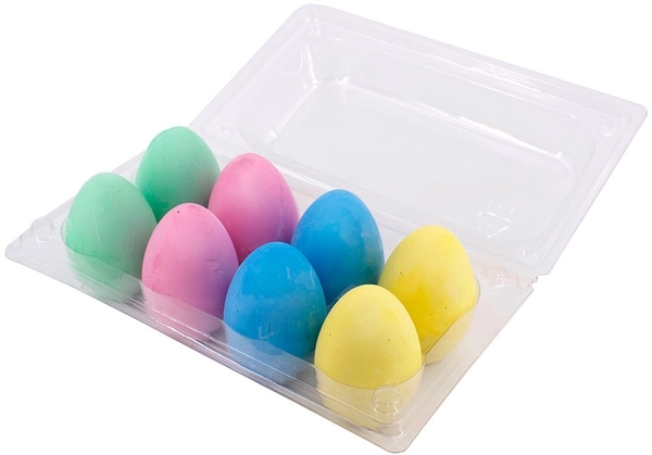 Набір кольорових крейд для малювання у формі яйця Scentos Весняні кольори, 8 шт. (11659) - Pampik - 2