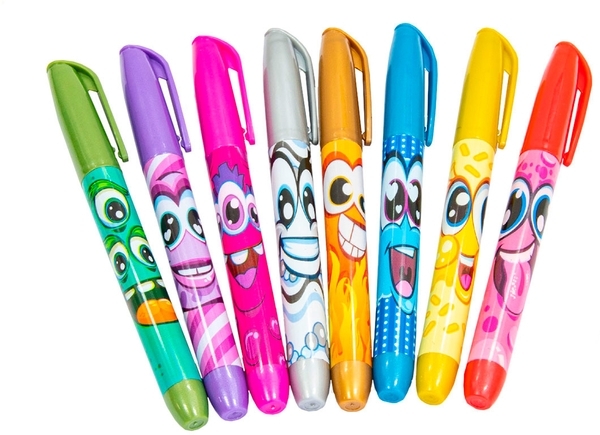 Набір ароматних маркерів Scentos Металевий блиск, 8 шт. (40695) - Pampik - 2