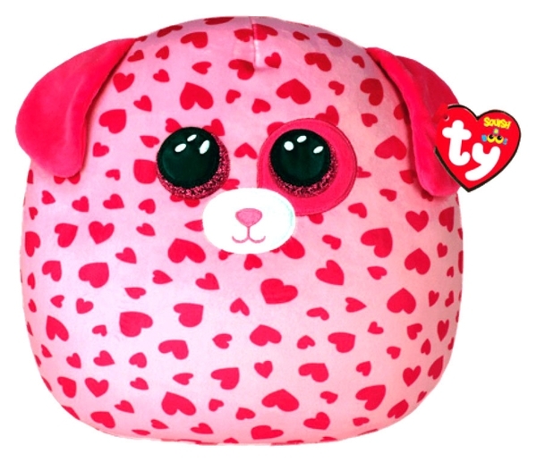 Мягкая игрушка-подушка TY Розовый пес Squish-A-Boos, 20 см (39304) - Pampik