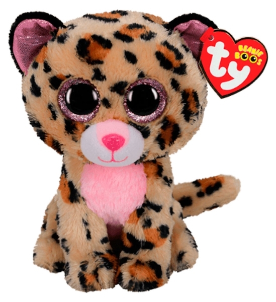 М'яка іграшка TY Beanie Boos Леопард Livvie, 25 см (36490) - Pampik