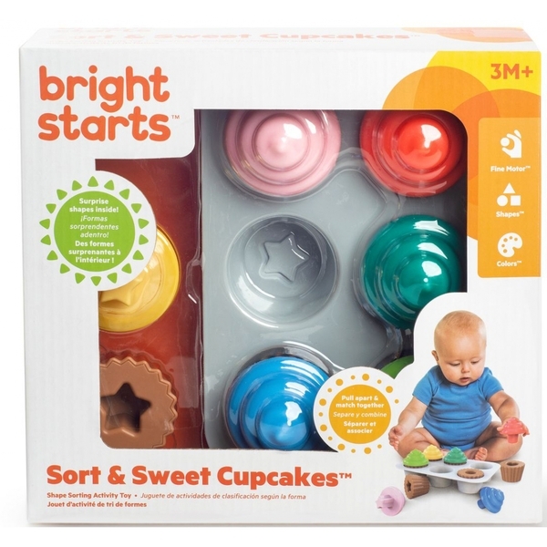 Іграшка-сортер Bright Starts Sort & Sweet Cupcakes (12499) - Pampik - 4