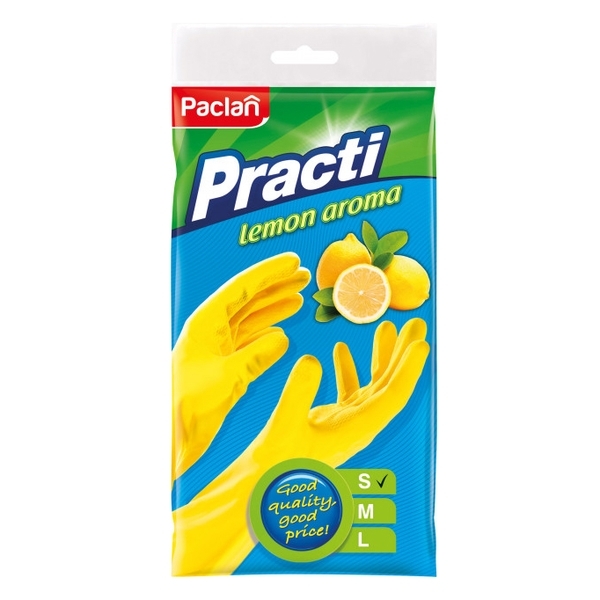 Перчатки Paclan резиновые, размер S - Pampik