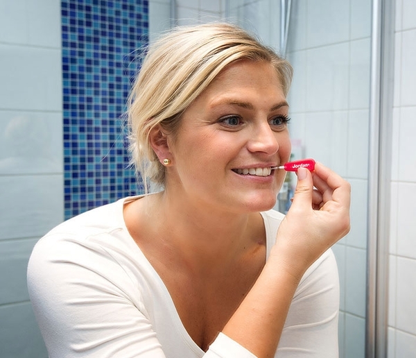 Щітки Jordan Brush Between для міжзубних проміжків XS 0,6 мм, блакитний, 10 шт. - Pampik - 3