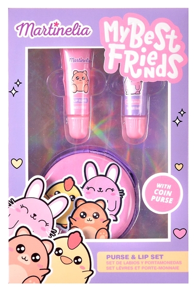 Набор детской декоративной косметики Martinelia Bff Purse & Lip Set (30570) - Pampik