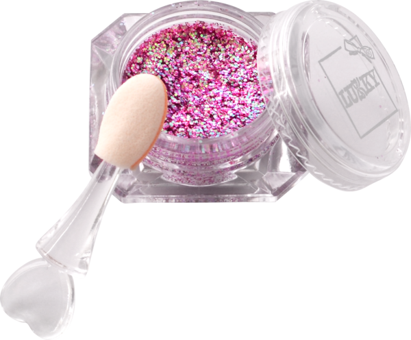 Клейкие блестки Lukky для лица и тела, сухие, гранат, 4 г - Pampik - 2