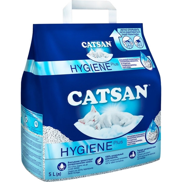 Наполнитель туалетов для кошек Catsan Ultra plus, 5 л - Pampik