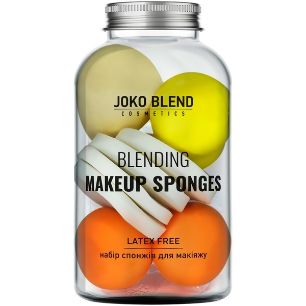 Набір спонжів для макіяжу Joko Blend Drop Blending Makeup Sponges, 12 шт. - Pampik