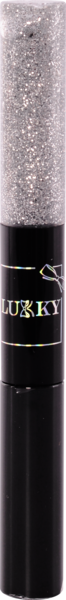 Туш і блискітки для повік 2в1 Lukky Зухвалий блиск, чорний, 10 мл - Pampik - 2