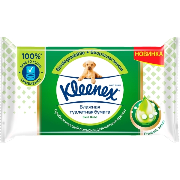 Вологий туалетний папір Kleenex Skin Kind, 38 шт. - Pampik